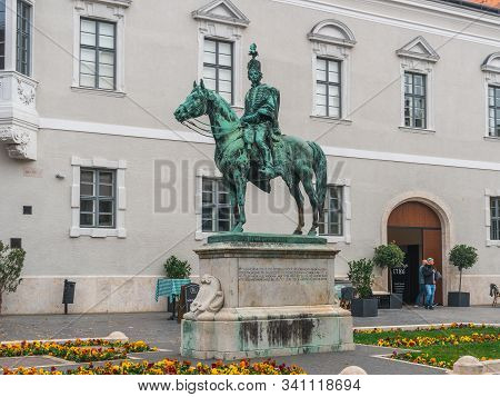 Budapest, Hungary - 11.11.2018: The Monument To Count Andras Hadik Von Futak