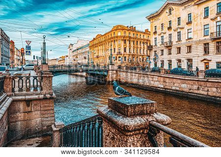 Canal Gribobedov. Urban View Of Saint Petersburg. Russia.