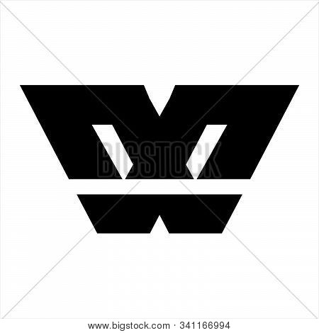 Simple W, Wx Geometric Initials Logo Company Icon And Illustration