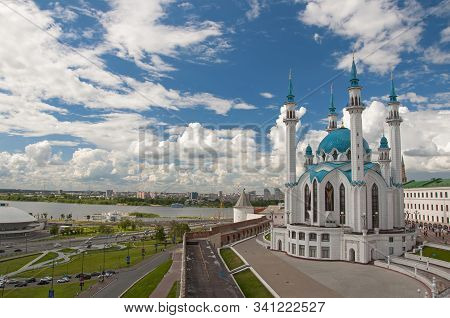 Russia. The Kul Sharif Mosque In Kazan Kremlin