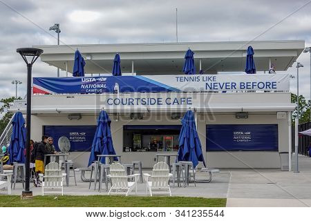 Orlando,fl/usa-11/16/19:  The Courtside Cafe Snackbar At The United States Tennis Association Campus