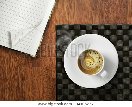 Morgenen starter med kaffe