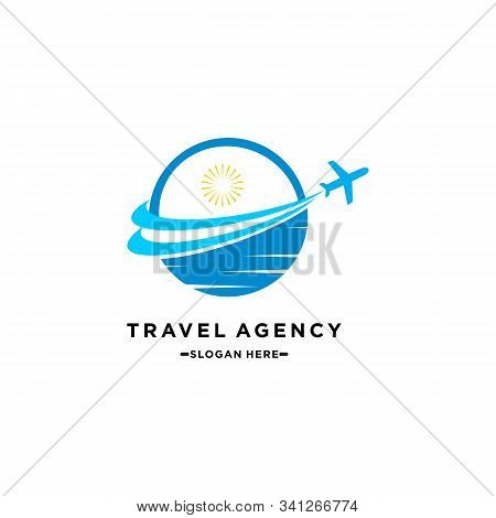 Air Plane Travel World Logo Icon Vector