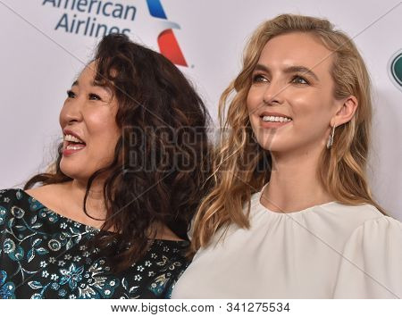 LOS ANGELES - SEP 21:  Sandra Oh and Jodie Comer arrives to the BAFTA Los Angeles and BBC America TV Tea Party  on September 21, 2019 in Hollywood, CA