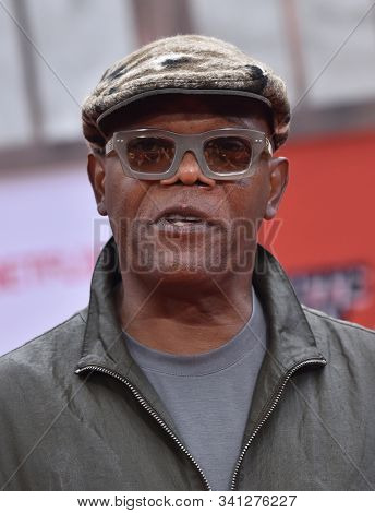 LOS ANGELES - SEP 28:  Samuel L. Jackson arrives for 'Dolemite Is My Name' Los Angeles Premiere on September 28, 2019 in Westwood, CA                