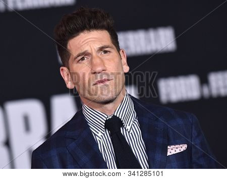 LOS ANGELES - NOV 04:  Jon Bernthal arrives for the âFord v Ferrariâ Screening on November 04, 2019 in Hollywood, CA                