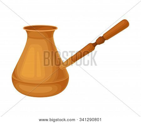 Realistic Jezve For Brewing Coffee Vector Illustrated Item