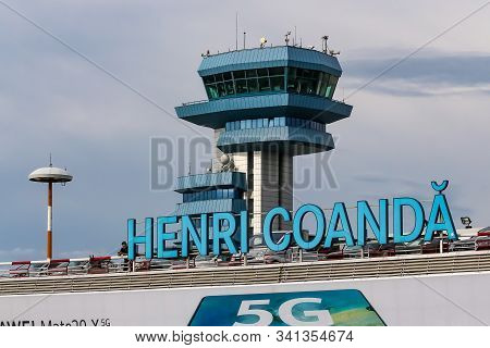 Bucharest, Romania - July 15, 2019: Henri Coanda International Airport, In Otopeni, 10.3 Mi, 16.5 Km