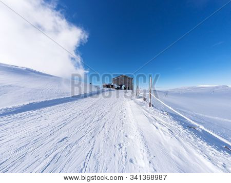 Slopes Of Parnassos Mountain In A Sunny Day