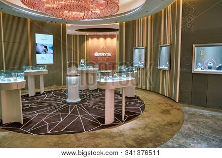 HONG KONG, CHINA - CIRCA JANUARY, 2019: interior shot of Peonia store in Elements shopping mall.