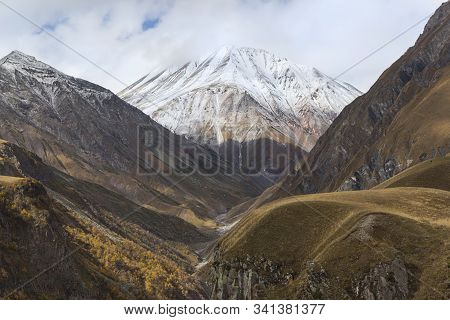 Beautiful Views Of The Mountains In Autumn, Georgia