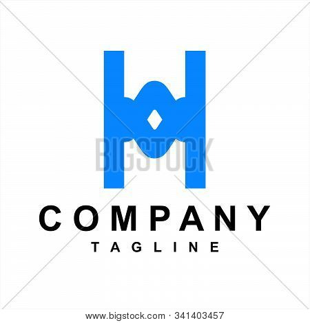 Simple Oh, Ho Initials Letter Company Logo