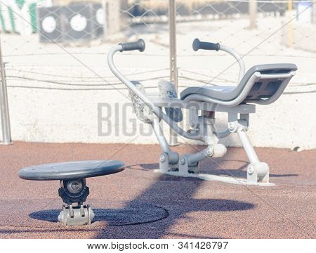 Sports Equipment On The City Sports Ground