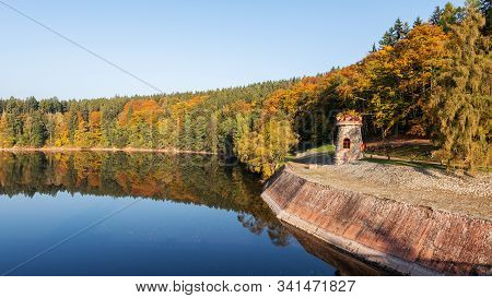 Autumn At The Dam Les Kralovstvi Near Dvur Kralove Nad Labem