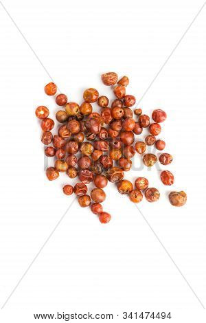 Handful Of Red Spicy Tiny Round Chile Tepin Peppers