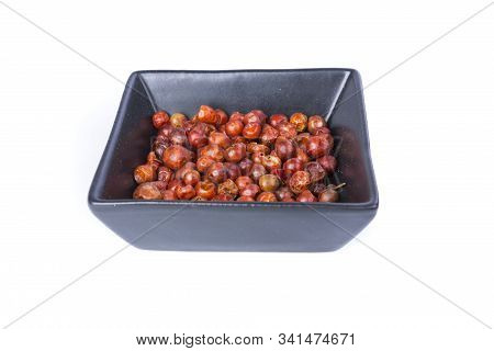 Handful Of Red Spicy Tiny Round Chile Tepin Peppers