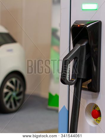 A Modern Electrical Fast Charger For The Electrical Or Hybrid Phev Automobiles. An Energy Power Of F