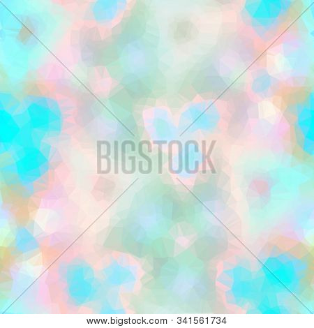 Ombre Bright Saturated Pastel Blurry Floral Swatch