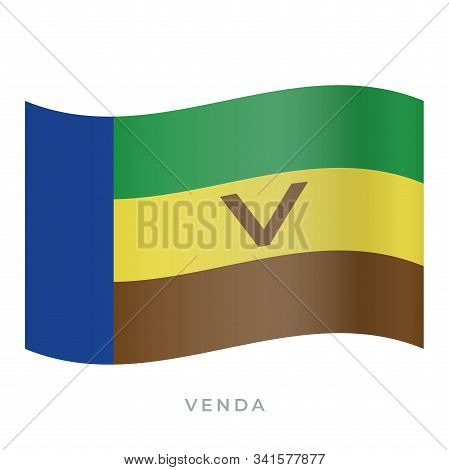 Venda Waving Flag Vector Icon. Vector Illustration Isolated On White.
