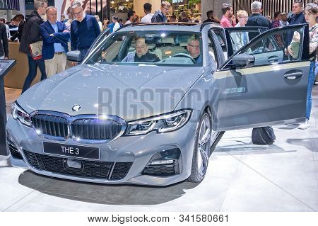 Frankfurt-september 19:  Bmw 330d At The Frankfurt International Motor Show On September 19, 2019 In