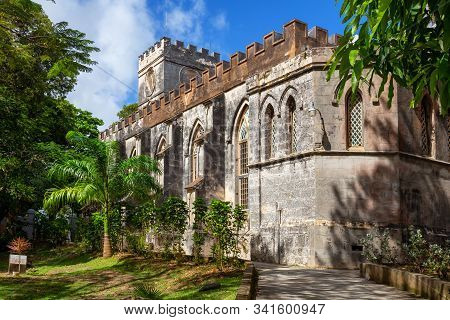 Glebe Land, Saint John, Barbados - December 18, 2019: Beautiful View Of St. John Parish Church Durin