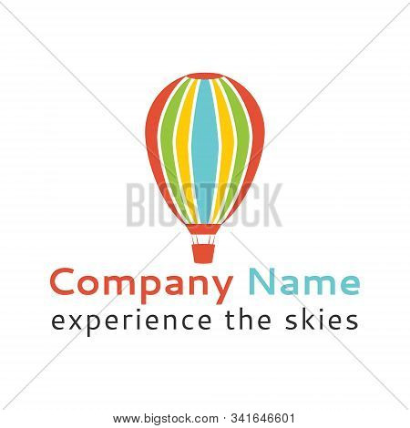 Realistic Hot Air Balloon. Flying Sky Experience