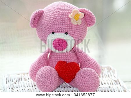 Crochet. Good Toys Colored Yarn. Japanese Crochet. Handwork.