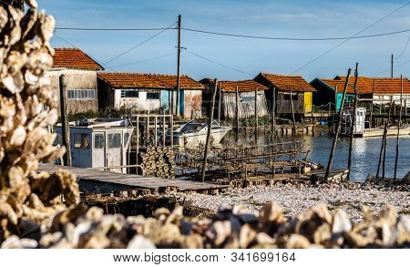 La Tremblade, Oyster farming harbour in Charente Maritime, France