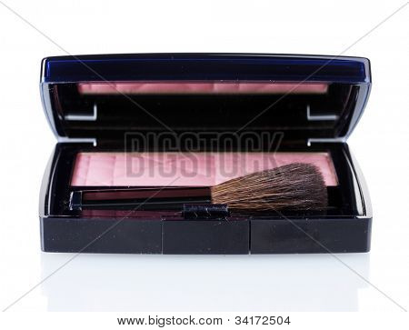 상자 흰색 절연 메이크업 블러셔