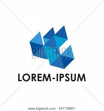 Jl, Jj, Ll, W Initials Blue Diamond Vector Illustration And Logo