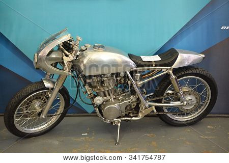 Pasig, Ph - Sept. 29: Yamaha Silver Motorcycle At Philippine Moto Heritage Weekend On September 29, 