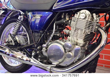 Pasig, Ph - Sept. 29: Yamaha Motorcycle At Philippine Moto Heritage Weekend On September 29, 2019 In