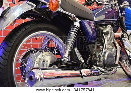 Pasig, Ph - Sept. 29: Yamaha Motorcycle At Philippine Moto Heritage Weekend On September 29, 2019 In