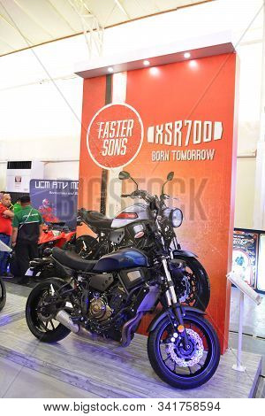 Pasig, Ph - Sept. 29: Yamaha Motorcycle At Philippine Moto Heritage Weekend On September 29, 2019 In