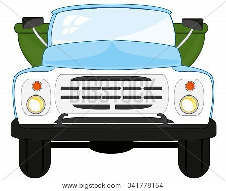 Car Zil On White Background Is Insulated