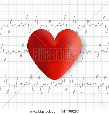 Heard Love Symbol Vector Icon Abstract Background