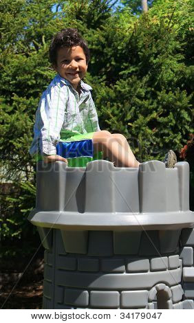 Dreng på toppen af Castle
