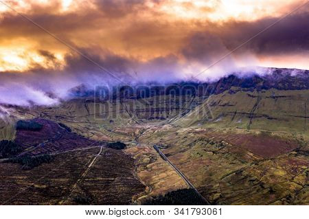 The Dramitic Mountains Surrounding The Gleniff Horseshoe Drive In County Sligo - Ireland