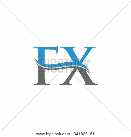 Fx Letter Type Logo Design Vector Template. Abstract Letter Fx Logo Design