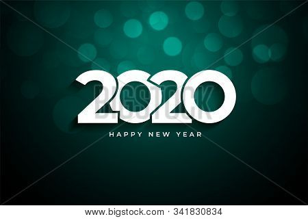2020 Happy New Year Creative Background Greeting Design