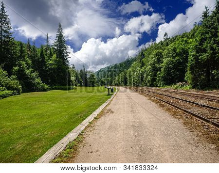 Clouds Greet You At The End Of The Agawa Canyon Rail Road, On, Canada