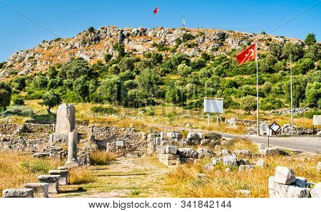 Ruins Of The Ancient City Of Xanthos. Unesco World Heritage In Turkey