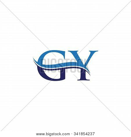 Gy Letter Type Logo Design Vector Template. Abstract Letter Gy Logo Design