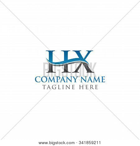 Hx Letter Type Logo Design Vector Template. Abstract Letter Hx Logo Design