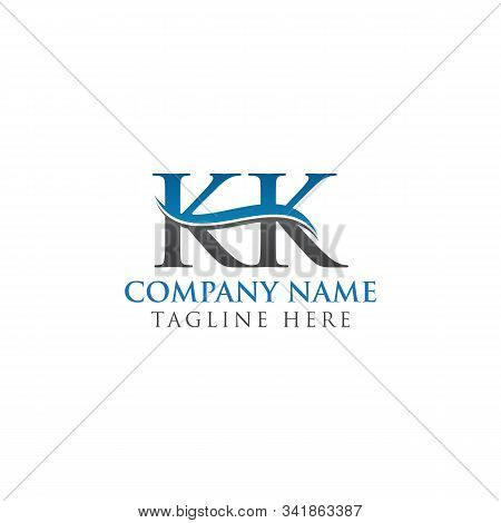 Initial Kk Letter Logo Design Vector Template. Abstract Letter Kk Logo Design