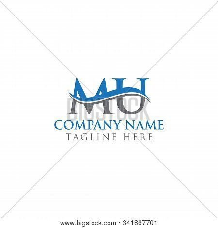 Initial Mu Letter Logo Design Vector Template. Abstract Letter Mu Logo Design