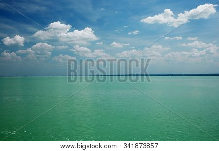 Balaton Lake summer landscape in Hungary, Europe