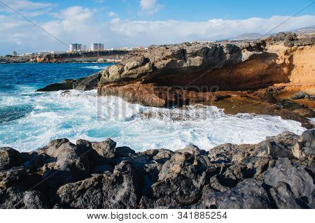Adeje El Puertito. Tenerife. Spain. The Bay In The South Of Tenerife