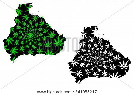 Kangwon Province (democratic Peoples Republic Of Korea, Dprk, Dpr Korea) Map Is Designed Cannabis Le