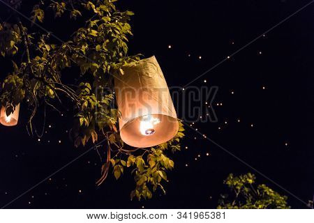 The Lanter Festival In Chiang Mai, Thailand